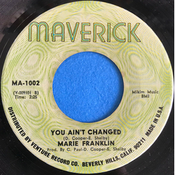 Marie Franklin You Ain't Changed Vinyl 7" USED