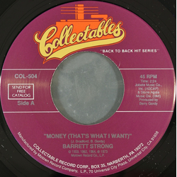 Barrett Strong Money (That's What I Want) / Oh I Apologize Vinyl 7" USED