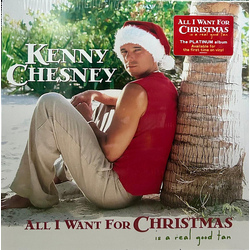 Kenny Chesney All I Want For Christmas Is A Real Good Tan Vinyl LP USED