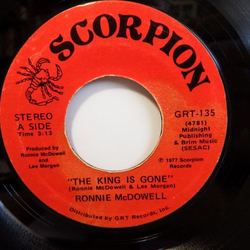Ronnie McDowell The King Is Gone Vinyl 7" USED