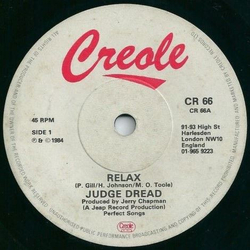 Judge Dread Relax Vinyl 7" USED
