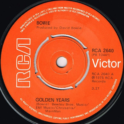 David Bowie Golden Years Vinyl 7" USED