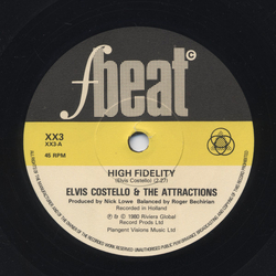 Elvis Costello & The Attractions High Fidelity Vinyl 7" USED