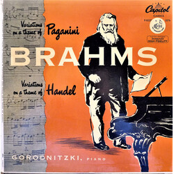 Johannes Brahms / Sascha Gorodnitzki Variations On A Theme Of Paganini  • Variations On A Theme Of Handel Vinyl LP USED