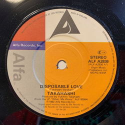 Yukihiro Takahashi Disposable Love Vinyl 7" USED