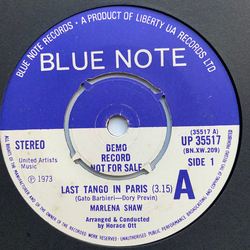 Marlena Shaw Last Tango In Paris Vinyl 7" USED