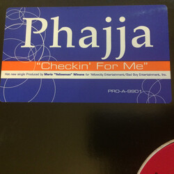 Phajja Checkin' For Me Vinyl 12" USED