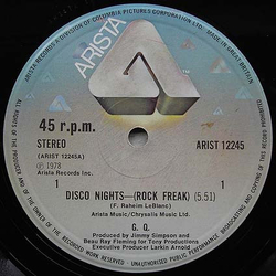 GQ Disco Nights-(Rock Freak) Vinyl 12" USED