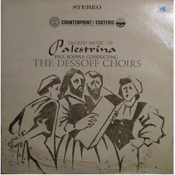 Giovanni Pierluigi da Palestrina / Paul Boepple / Dessoff Choirs Music Of Palestrina Vinyl LP USED