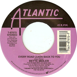 Bette Midler Every Road Leads Back To You Vinyl 7" USED