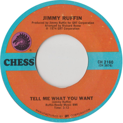 Jimmy Ruffin Tell Me What You Want / Do You Know Me Vinyl 7" USED