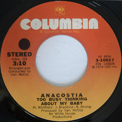 Anacostia Too Busy Thinking About My Baby Vinyl 7" USED