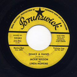 Jackie Wilson / Linda Hopkins Shake A Hand Vinyl 7" USED