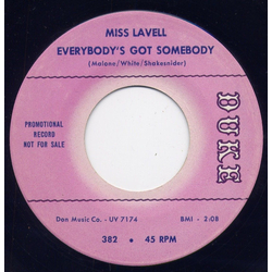 Miss LaVell Everybody's Got Somebody Vinyl 7" USED