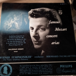 Wolfgang Amadeus Mozart / Bernhard Paumgartner / Waldemar Kmentt / Wiener Symphoniker Famous Mozart Arias Vinyl LP USED