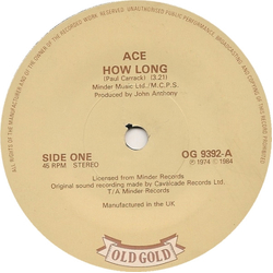 Ace US / Stretch How Long / Why Did You Do It? Vinyl 7" USED