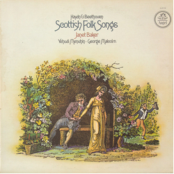 Joseph Haydn / Ludwig van Beethoven / Janet Baker / Yehudi Menuhin / George Malcolm Scottish Folk Songs Vinyl LP USED