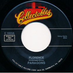 The Paragons (2) Florence / Hey Little School Girl Vinyl 7" USED