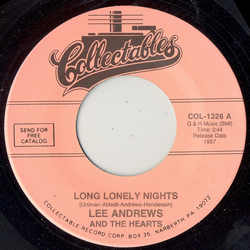 Lee Andrews & The Hearts Long Lonely Nights / The Clock Vinyl 7" USED