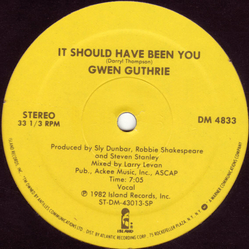 Gwen Guthrie It Should Have Been You Vinyl 12" USED