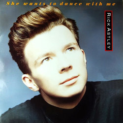 Rick Astley She Wants To Dance With Me Vinyl 12" USED