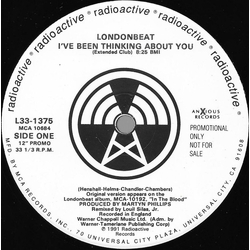 Londonbeat I've Been Thinking About You Vinyl 12" USED