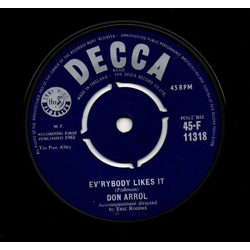 Don Arrol Ev'rybody Likes It Vinyl 7" USED