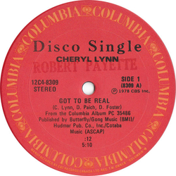 Cheryl Lynn Got To Be Real / Star Love Vinyl 12" USED