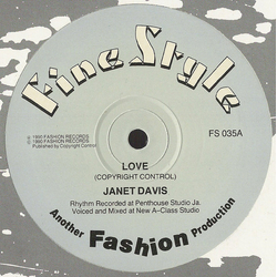 Janet Lee Davis Love Vinyl 12" USED