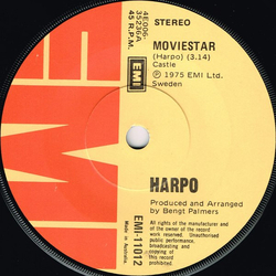 Harpo Moviestar Vinyl 7" USED