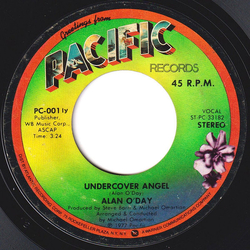 Alan O'Day Undercover Angel Vinyl 7" USED