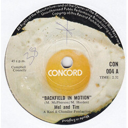 Mel & Tim Backfield In Motion USED VINYL 7"