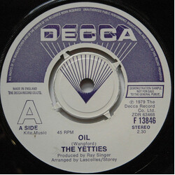 The Yetties Oil USED VINYL 7INCH 45 RPM SINGLE PROMO