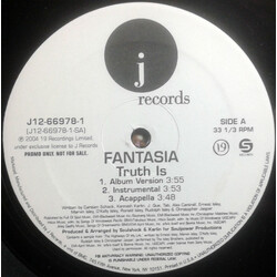 Fantasia (4) Truth Is / It's All Good USED VINYL 12INCH 33 S RPM PROMO