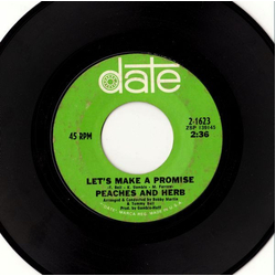 Peaches & Herb Let's Make A Promise Vinyl 7" USED