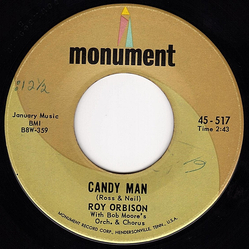 Roy Orbison / Bob Moore And His Orchestra And Chorus Candy Man / Crying Vinyl 7" USED