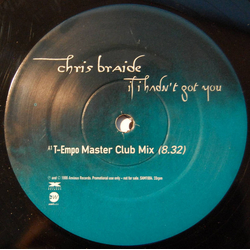 Chris Braide If I Hadn't Got You Vinyl 12" USED