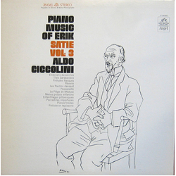 Erik Satie / Aldo Ciccolini Piano Music Of Erik Satie, Vol. 3 Vinyl LP USED