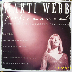 Marti Webb / Philharmonia Orchestra Performance Vinyl LP USED