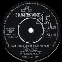 Ray Charles Take These Chains From My Heart Vinyl 7" USED