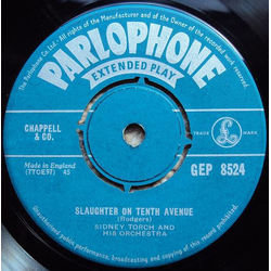 Sidney Torch & Orchestra Slaughter On Tenth Avenue / Mediterranean Concerto Vinyl 7" USED