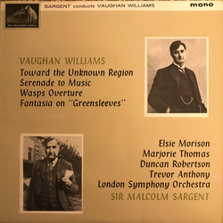Sir Malcolm Sargent / Ralph Vaughan Williams Sir Malcolm Sargent Conducts Vaughan Williams Vinyl LP USED