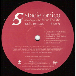 Stacie Orrico (There's Gotta Be) More To Life (Radio Remixes) Vinyl 12" USED