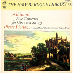 Tomaso Albinoni / Pierre Pierlot / Orchestre Antiqua Musica / Jacques Roussel Five Concertos For Oboe And Strings Vinyl LP USED
