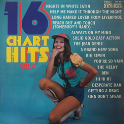 Unknown Artist 16 Chart Hits Vol 4 Vinyl LP USED
