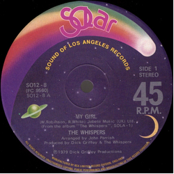 The Whispers My Girl / (Olivia) Lost & Turned Out Vinyl 12" USED