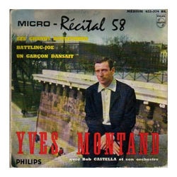Yves Montand / Bob Castella Et Son Orchestre Micro-Récital 58 (N°7) Vinyl 7" USED