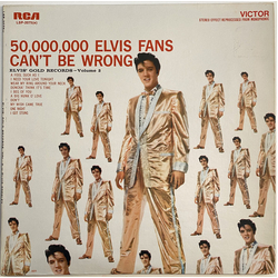 Elvis Presley 50,000,000 Elvis Fans Can't Be Wrong (Elvis' Gold Records, Vol. 2) Vinyl LP USED