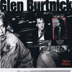 Glen Burtnick Heroes & Zeros Vinyl LP USED