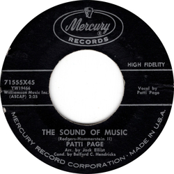 Patti Page The Sound Of Music Vinyl 7" USED